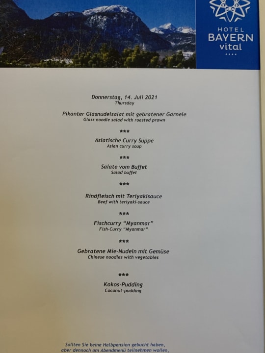 Gastro Hotel Bayern Vital