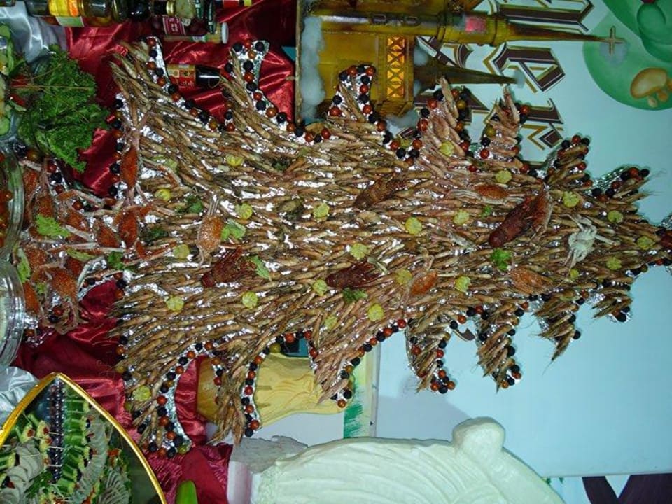 Teil des Weihnachtsbüffet Pickalbatros Alf Leila Wa Leila Resort - Neverland Hurghada