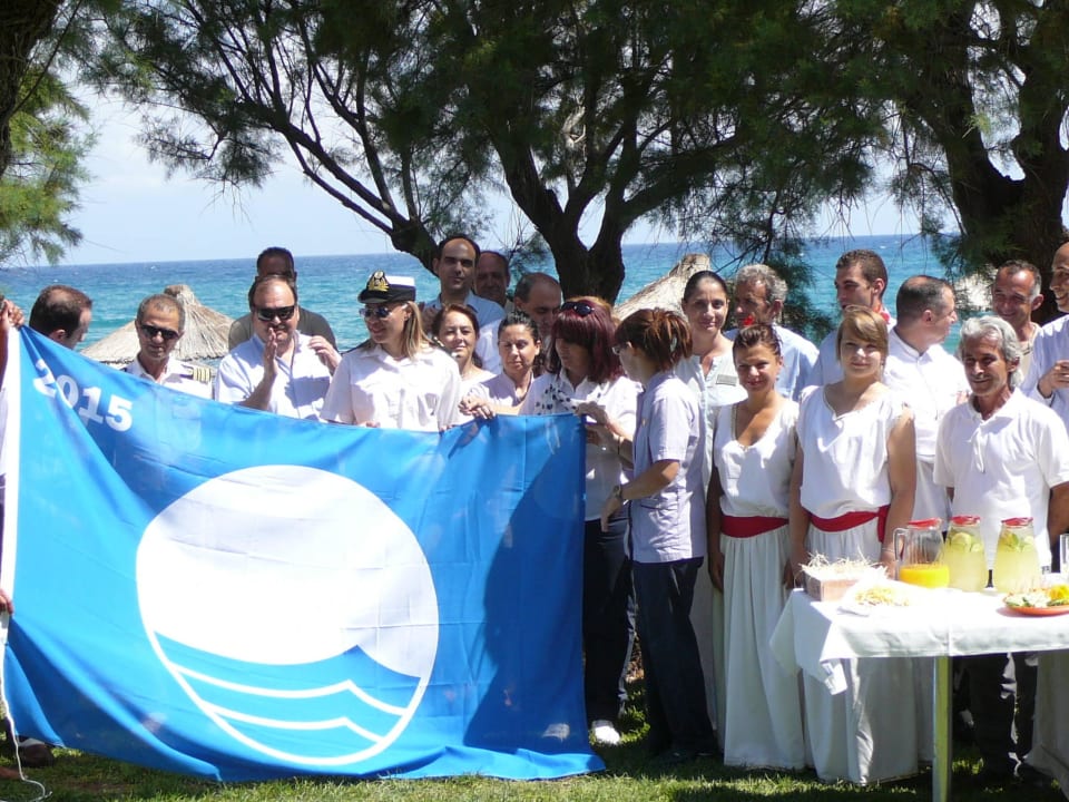 Überreichung der Blauen Flagge! Phãea Cretan Malia