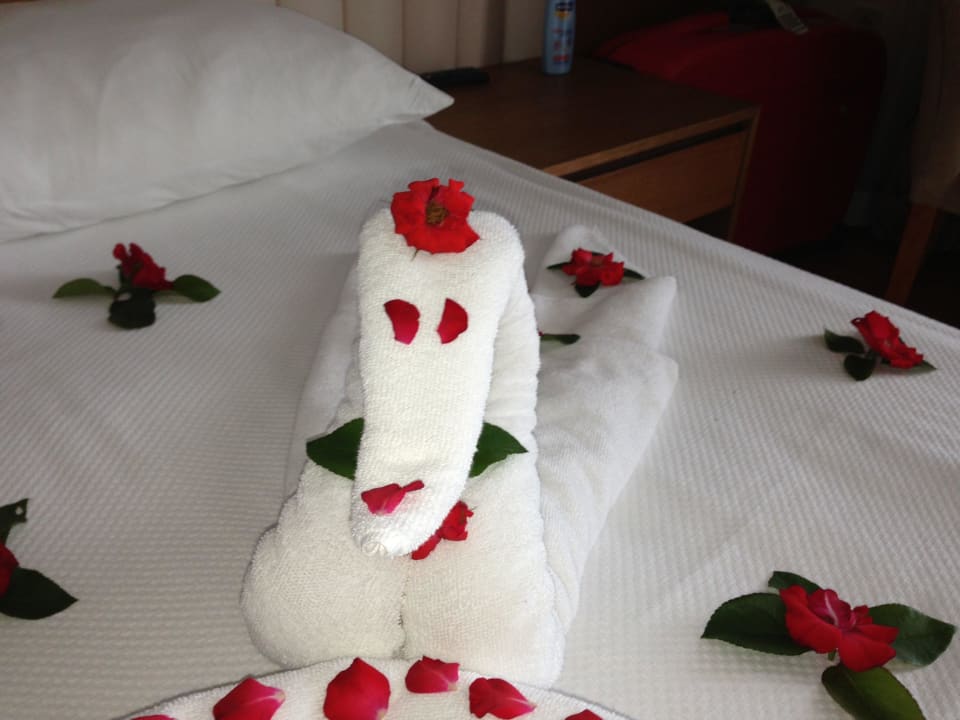 Nochmal Deko von Leiterin Zimmersevice Fr. Gülsun Adalya Ocean Deluxe