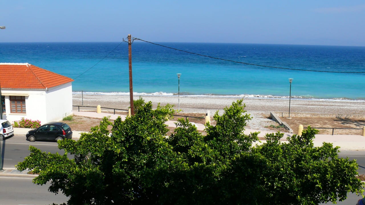 Widok z balkonu Hotel Sirene Beach