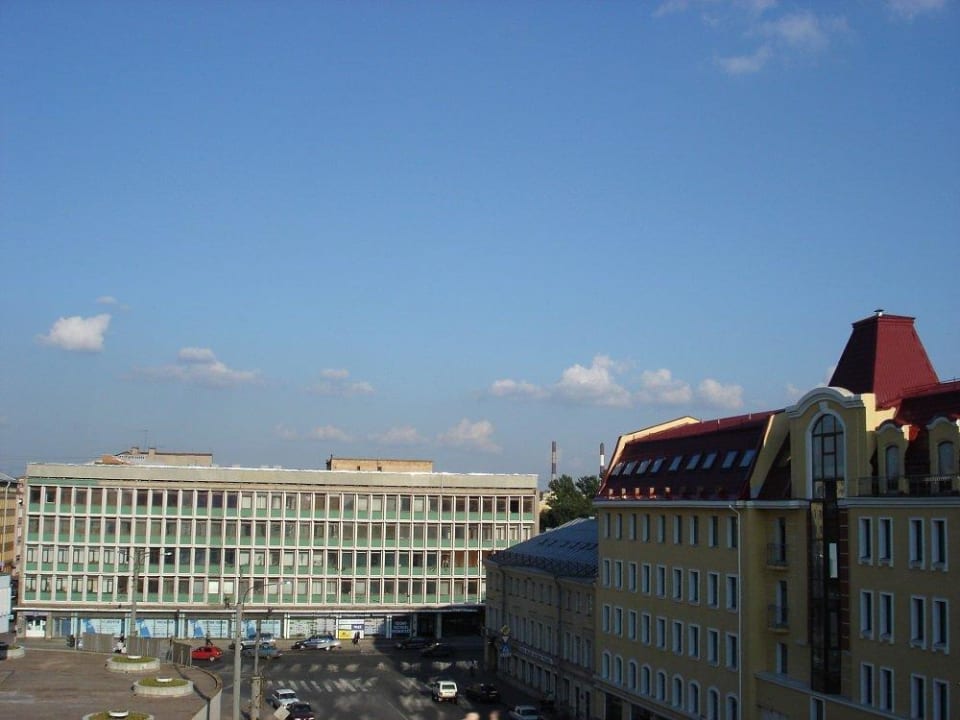 Ausblick zur Straße Hotel Sovetskaya