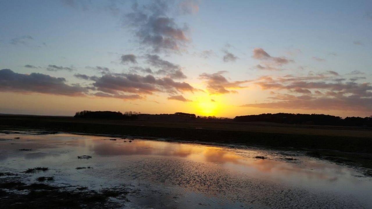 Sonnenuntergang Pension Achteridyll