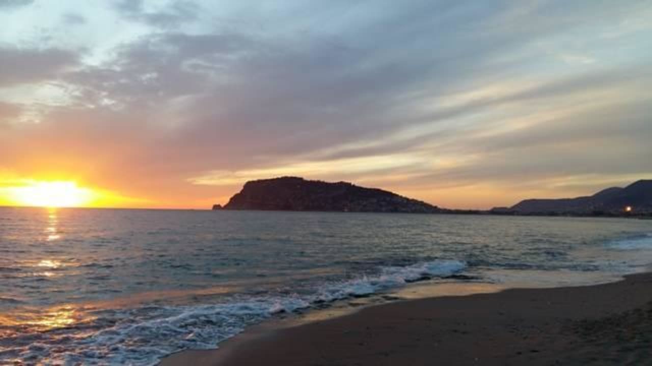 Alanya - Sonnenuntergang an der Promenade Grand Atilla Hotel