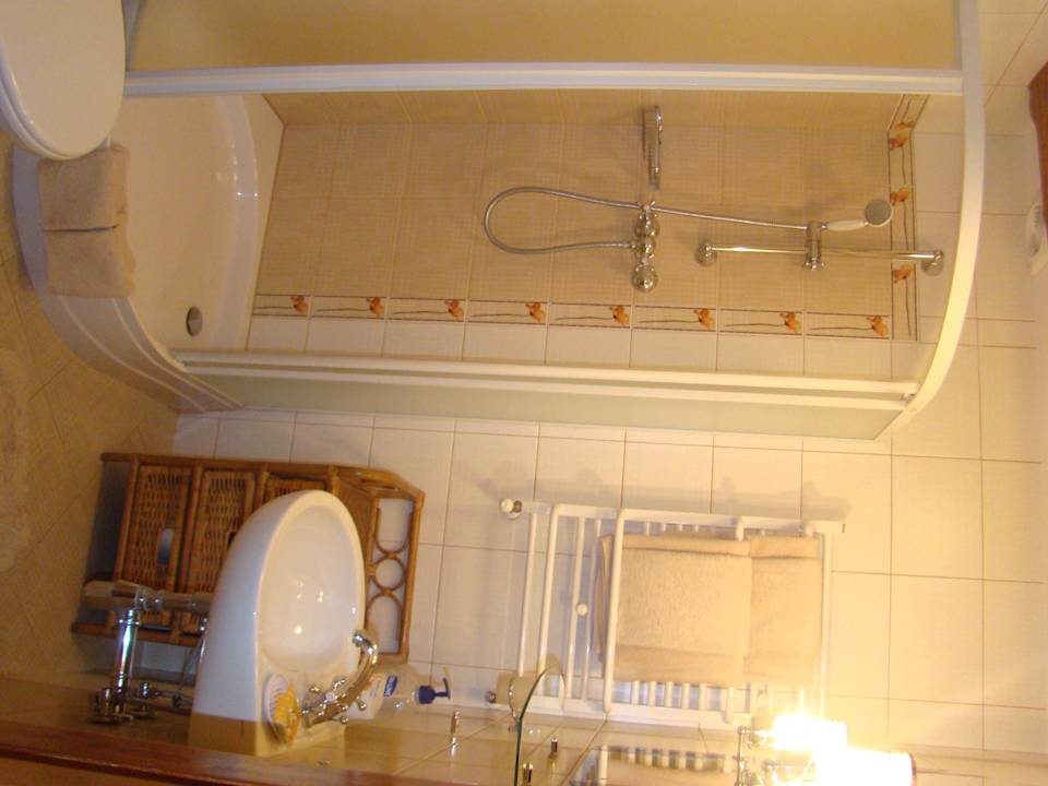 Łazienka lniana Bauernhof Lysa Góra