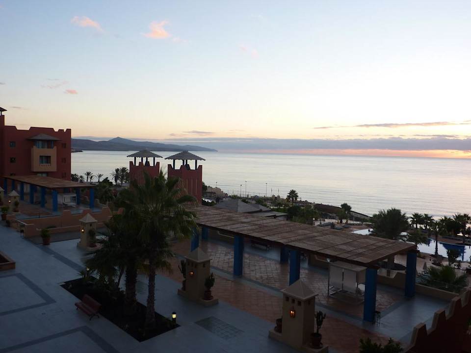 Ausblick vom Balkon am frühen Morgen H10 Tindaya