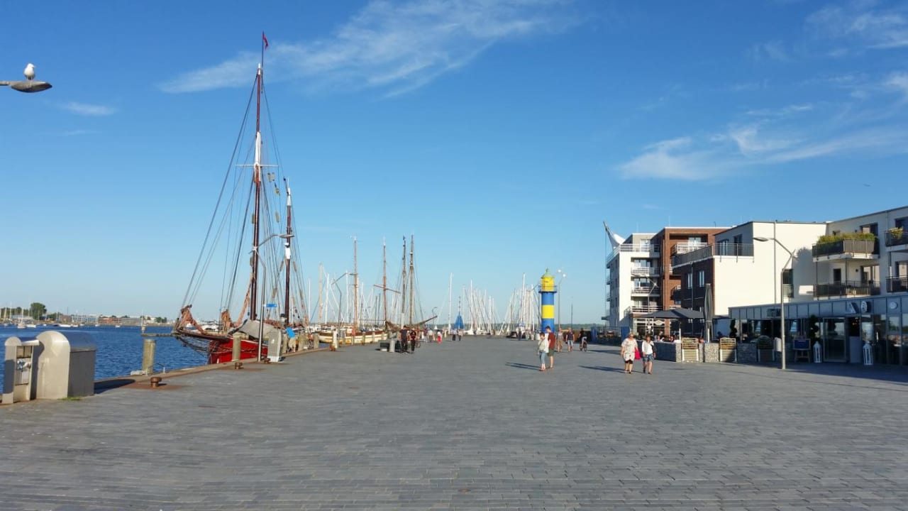 Außenansicht Apartmenthaus Hafenspitze Ap. 10 - Borbyblick