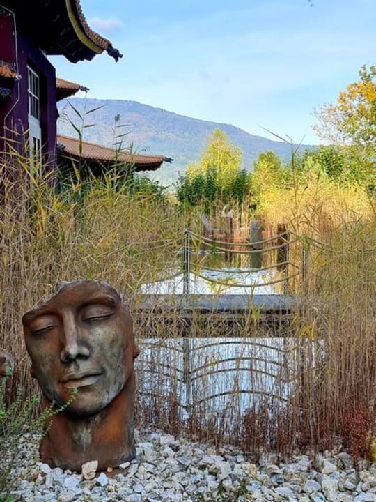 Gartenanlage Spirit & SPA Hotel Birkenhof am Elfenhain