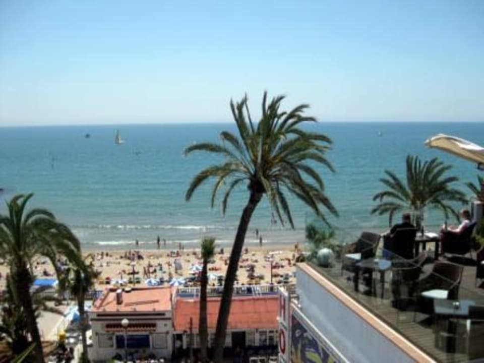 Ausblick von der Dachterrasse Hotel Platjador