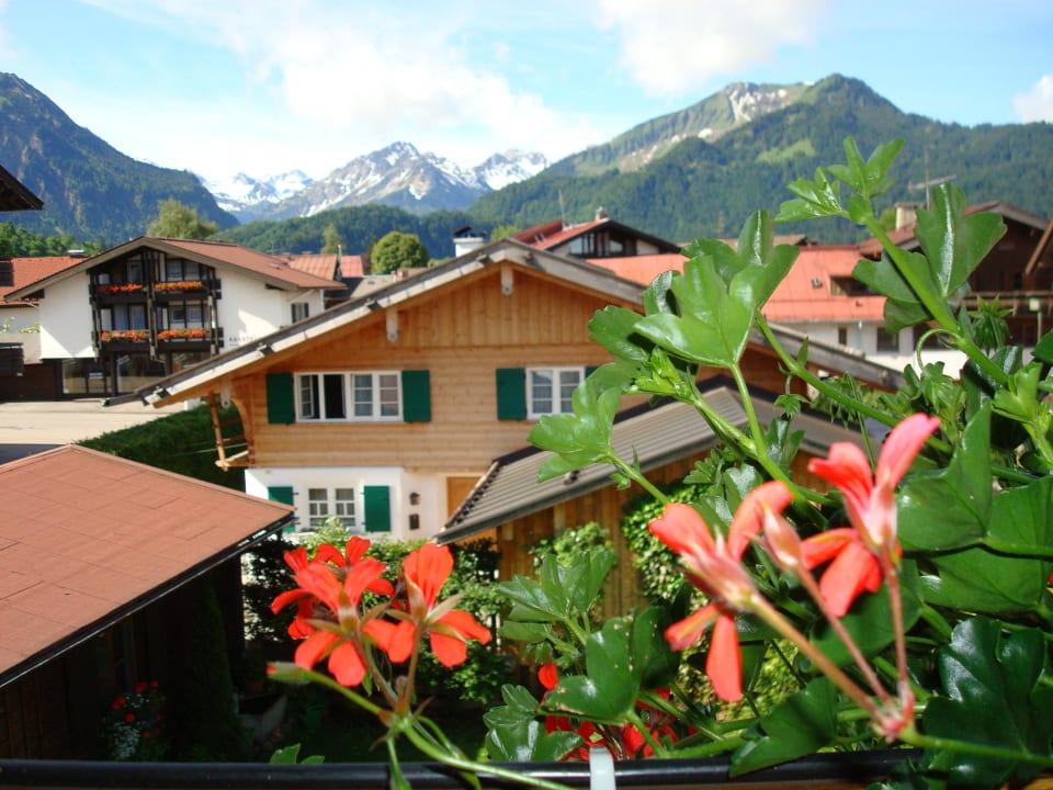 Blick vom Südbalkon auf die Berge Gästehaus Rosenblüh