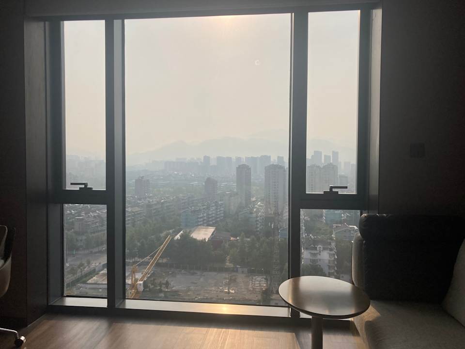 Ausblick Wyndham Grand Lishui Downtown