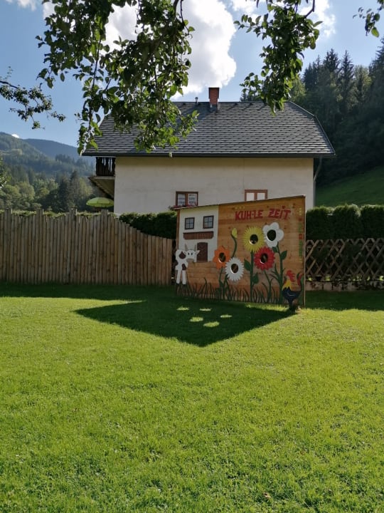 Gartenanlage Bio-Bauernhof Hotel Matlschweiger