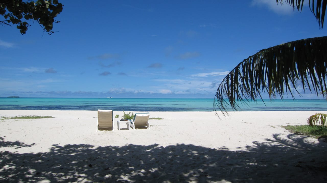 Blick auf den Strand Meeru Maldives Resort Island