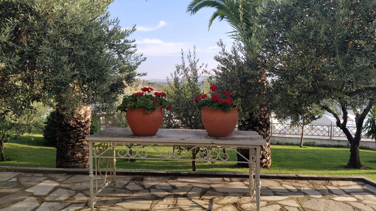 Gartenanlage Akrathos Beach Hotel