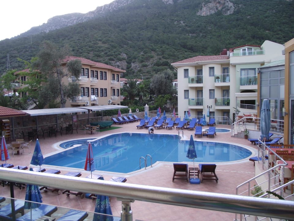 Pool from balcony Belcehan Hotel