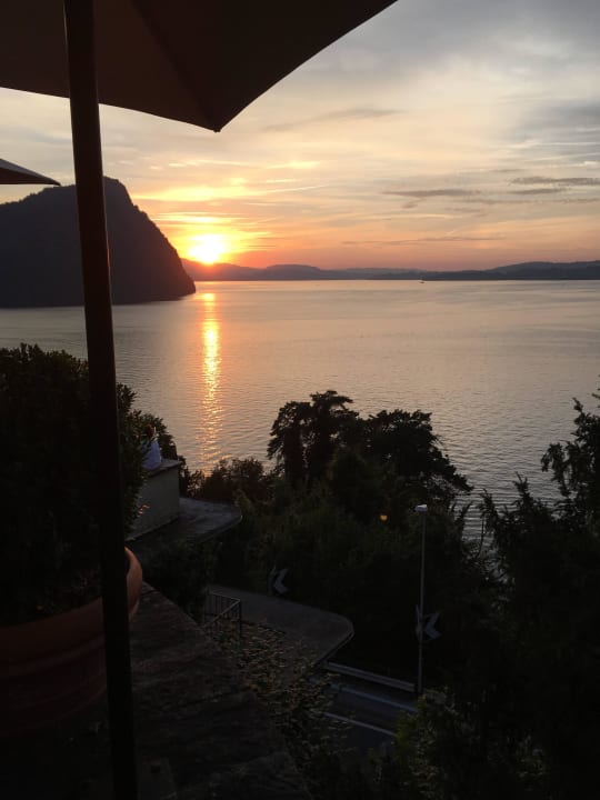 Aussicht von der Terrasse See- und Seminarhotel FloraAlpina