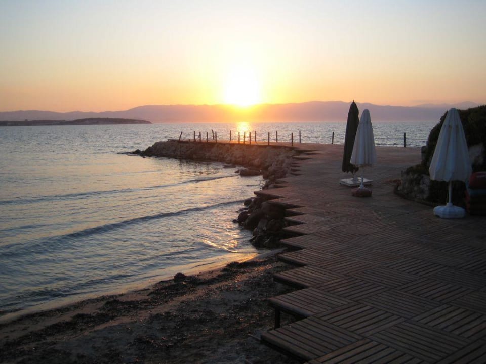 Hotelstrand und Steg Hotel Babaylon