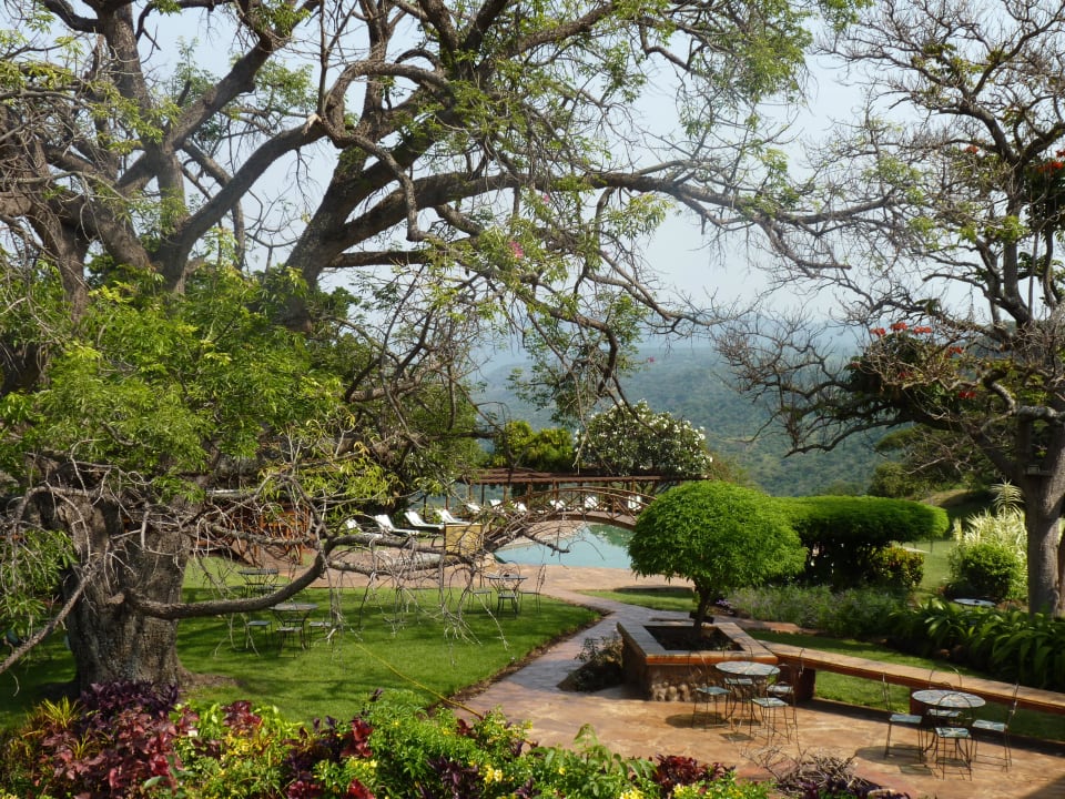 Garten und Pool Manyara Wildlife Safari Camp