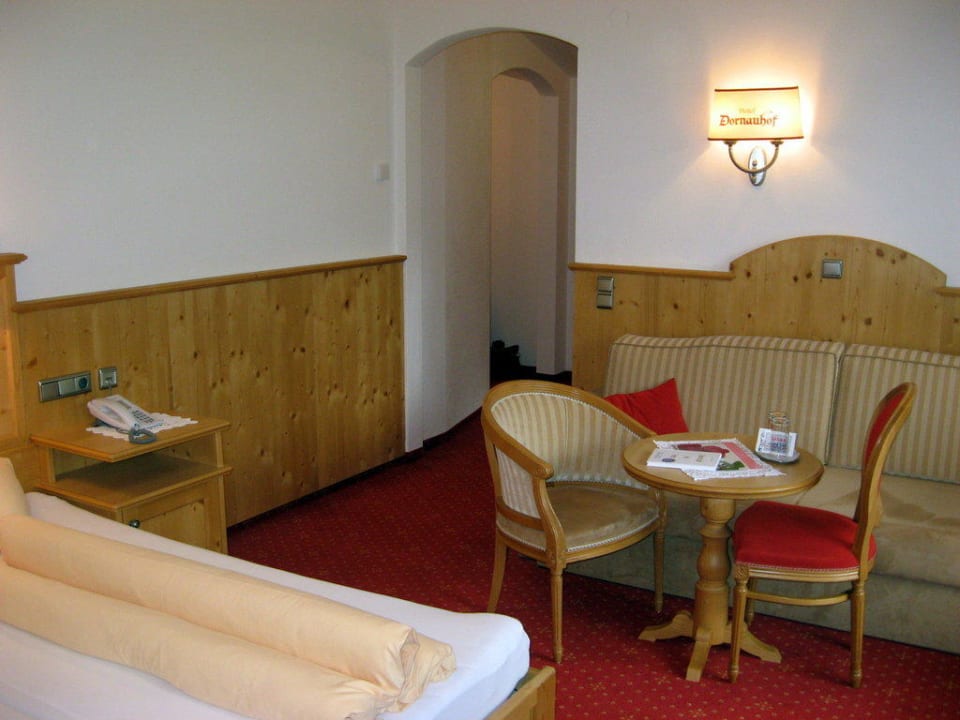 Sitzecke im Zimmer Hotel Dornauhof