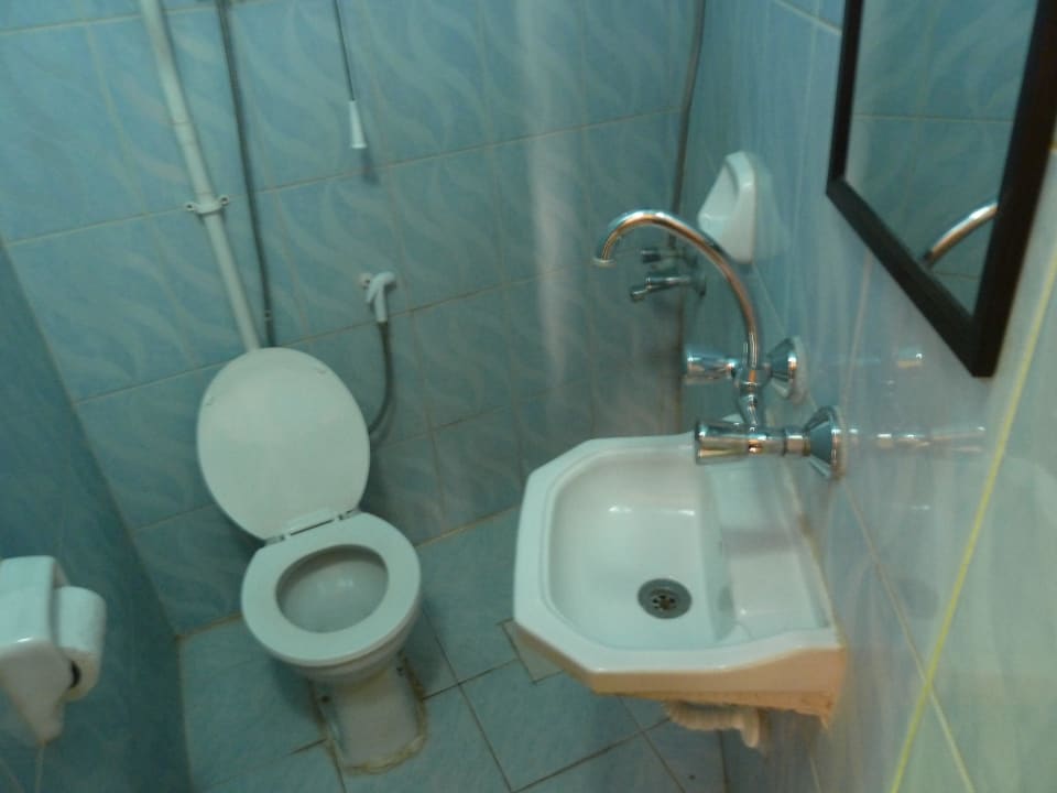 WC mit Dusche beengt Hotel Bedouin Moon Village