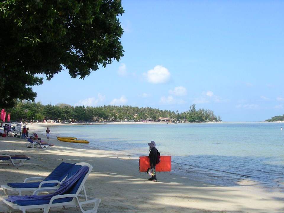 Strand und Strandverkäufer Hotel Chaweng Blue Lagoon Resort