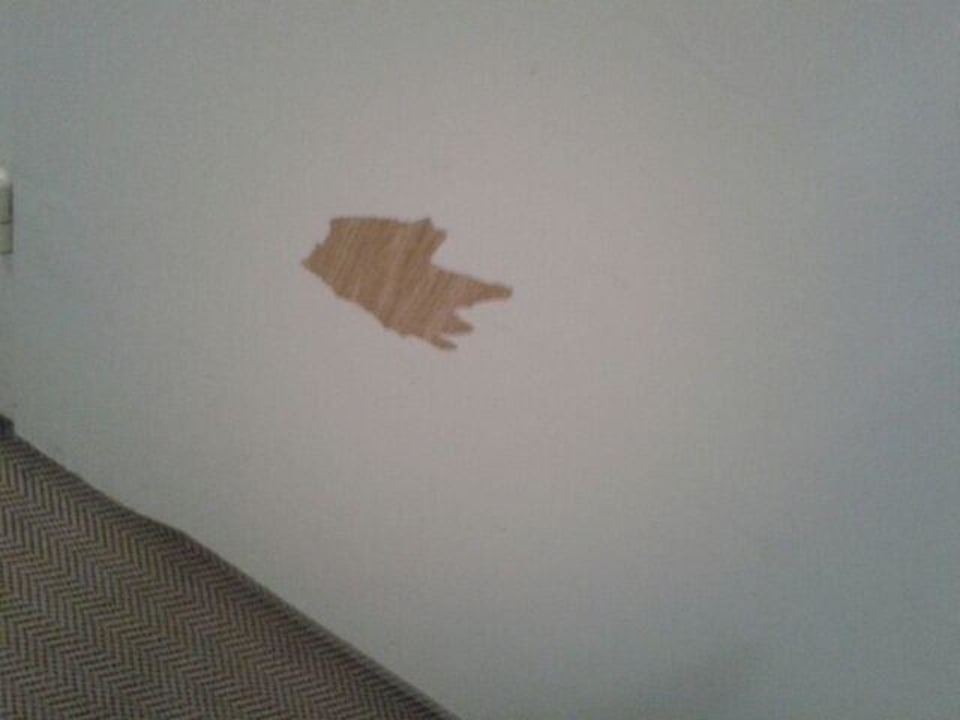 Modernes Bild? Nein die Badzimmertür Landhotel Harz