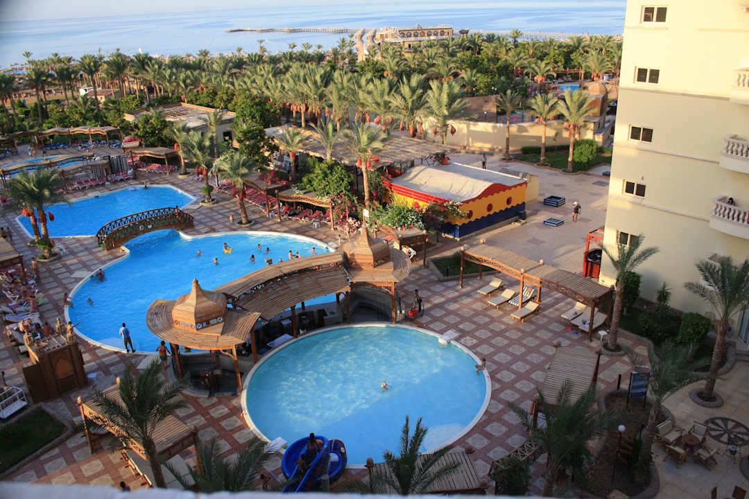 Poolblick von oben Riviera Aqua Park Resort