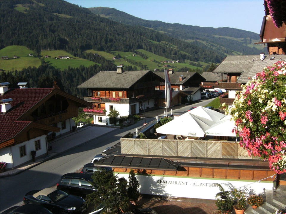 Blick vom Balkon Hotel Alphof Alpbach