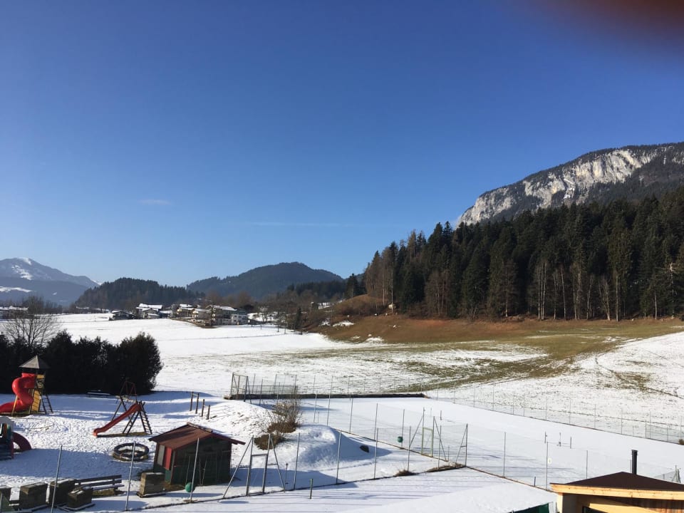 Ausblick Franzlhof Söll am Wilden Kaiser