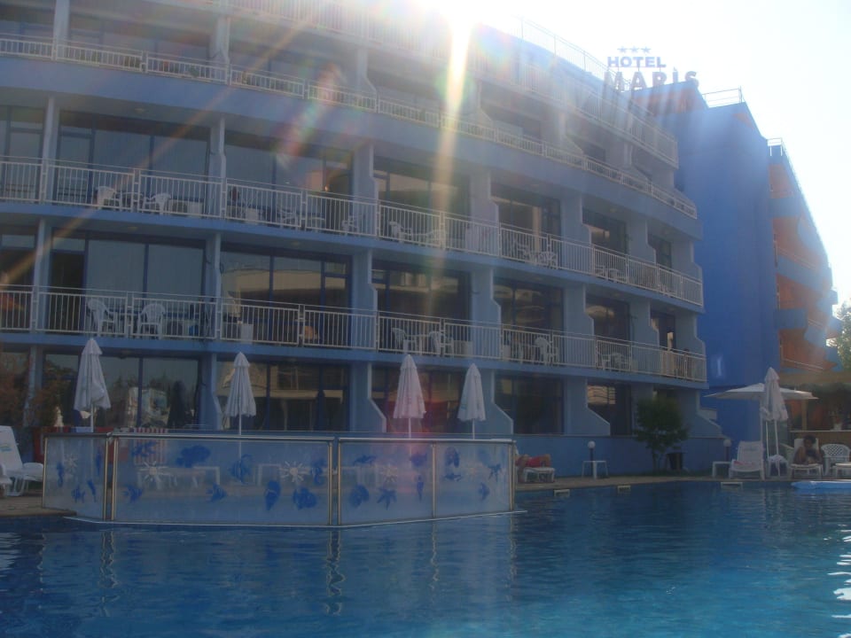 Widok z basenu Hotel Bohemi