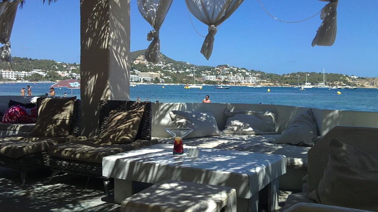 Ausblick von der Lounge aus Hostal Talamanca