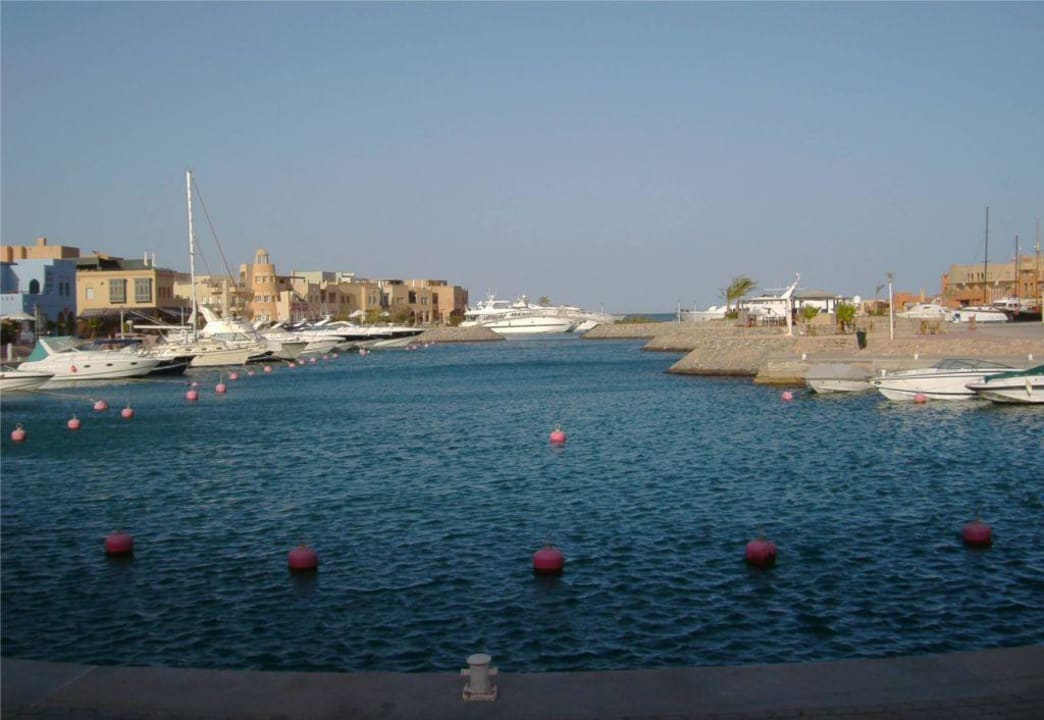 Die "alte" Marina in Rtg. Rotes Meer aufgenommen Hotel Three Corners Ocean View prestige - Adults only