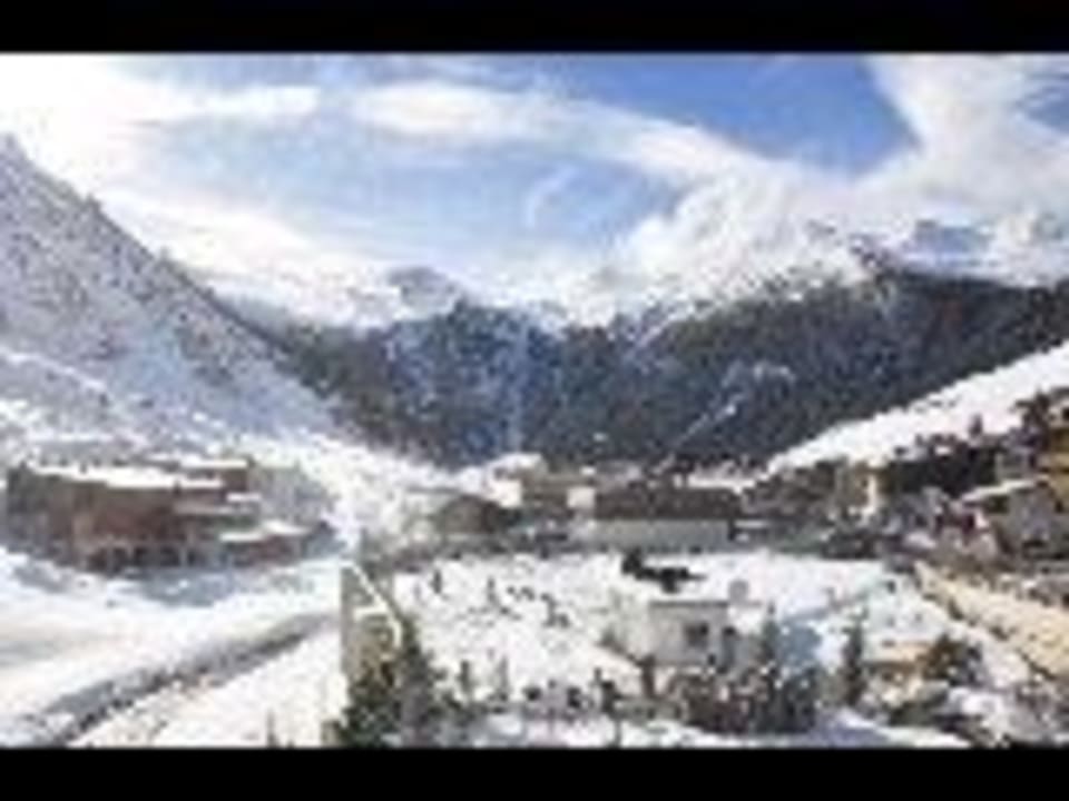 Blick vom balkon zum gletscher Hotel Alpenhof