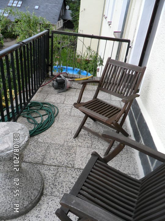 Unser gebuchter Balkon Adner's Gasthof und Hotel