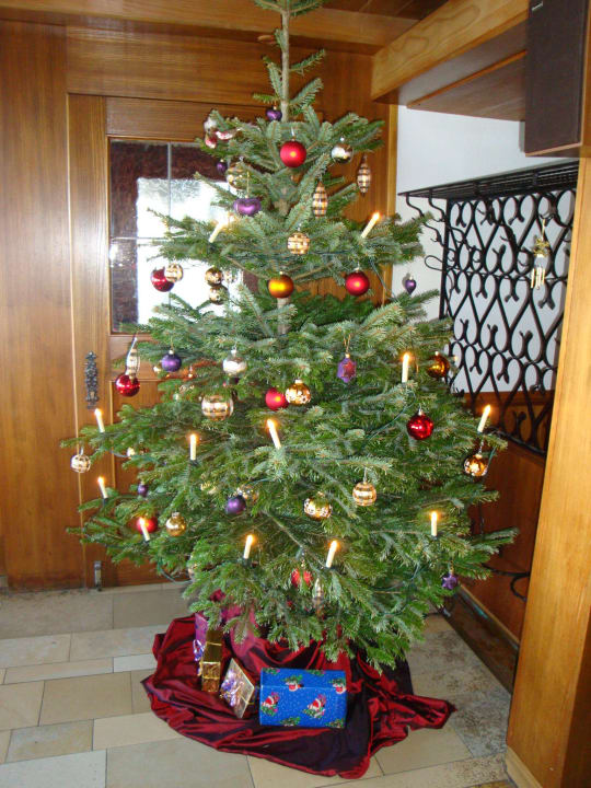 Christbaum in der Gaststube Hotel Seiseralm & Hof
