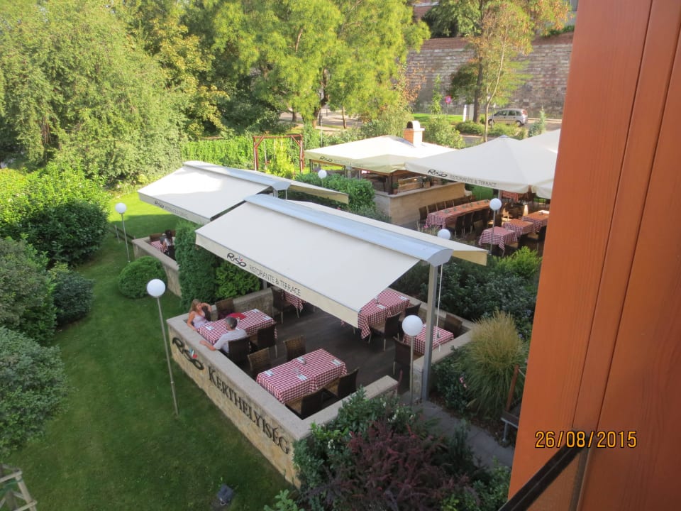 Ausblick vom balkon Hotel Castle Garden