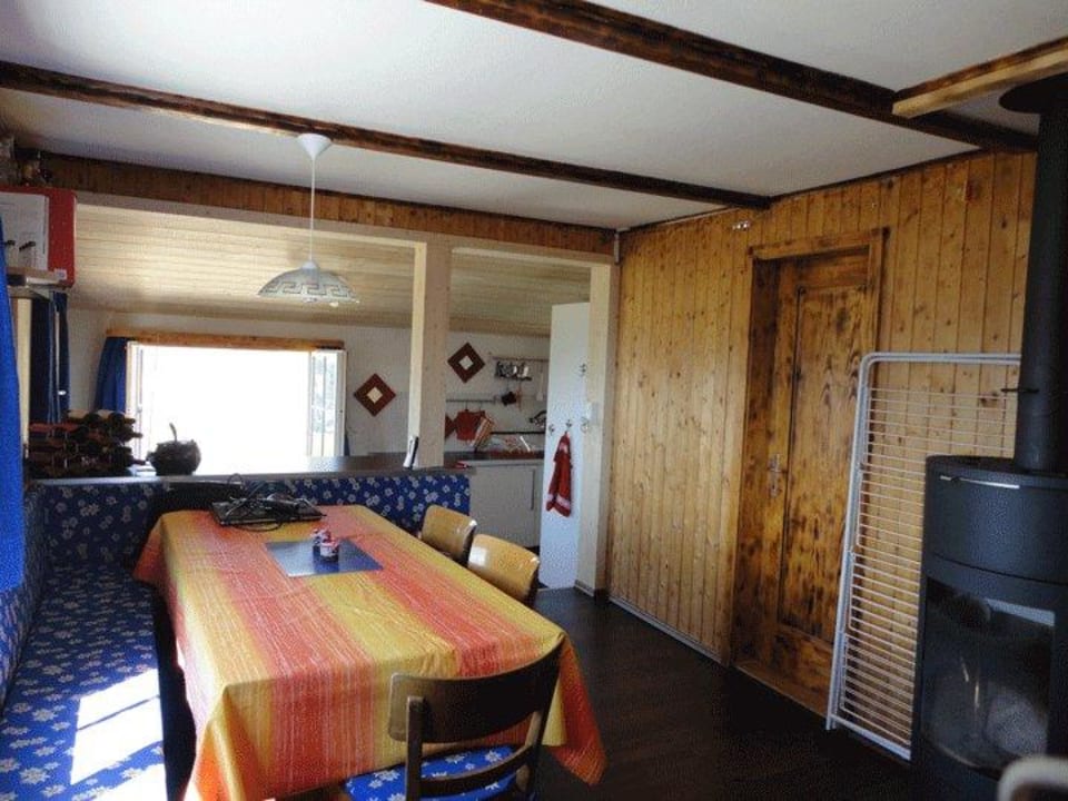 Wohnzimmer Maiensäss Alphütte Tegia Sulai