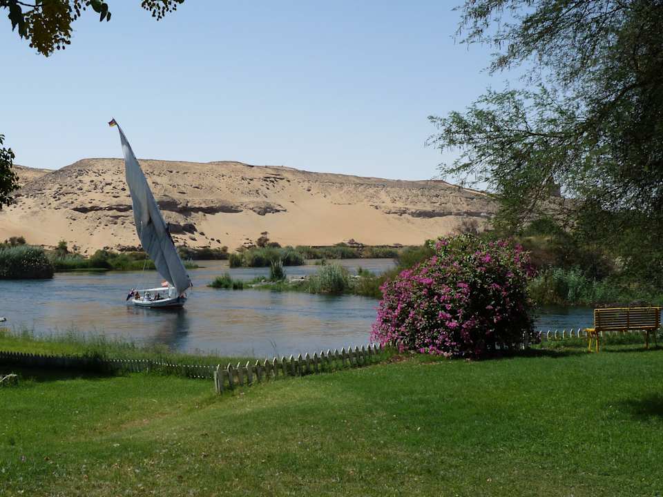 Blick vom hinteren Bereich der Insel Pyramisa Island Hotel Aswan