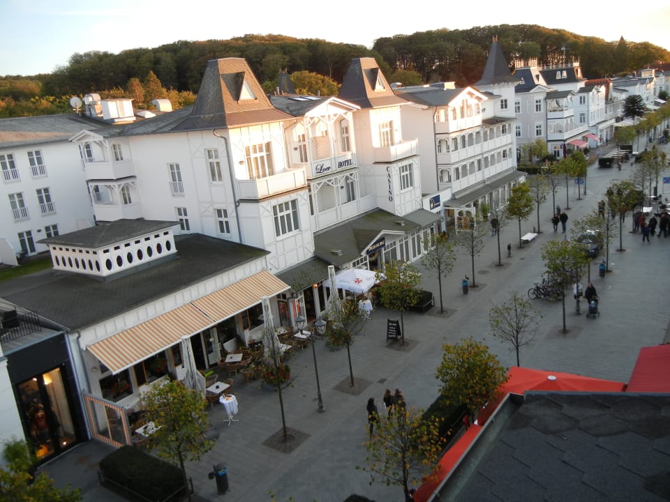 Blick in die Fußgängerzone "Hauptstraße" Aparthotel Rialto & Hotel Esplanade