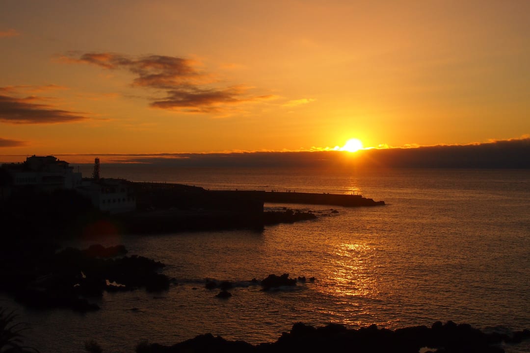 Sonnenuntergang vom Poolbereich Hotel ValleMar
