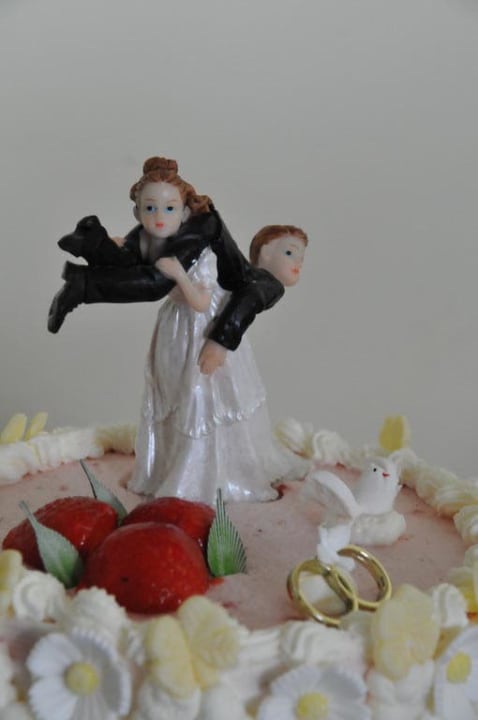 Hochzeitstortenfigur AKZENT Berghotel Rosstrappe