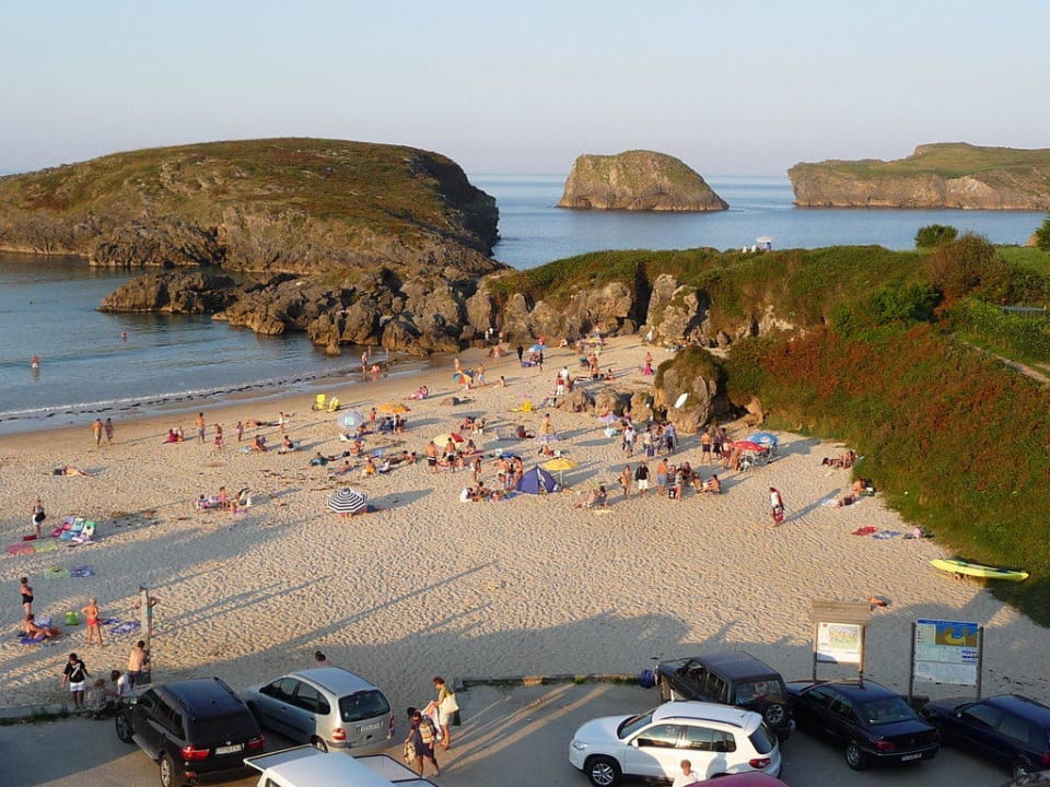 Blick auf den Strand vom Zimmer Hotel Kaype-Quintamar