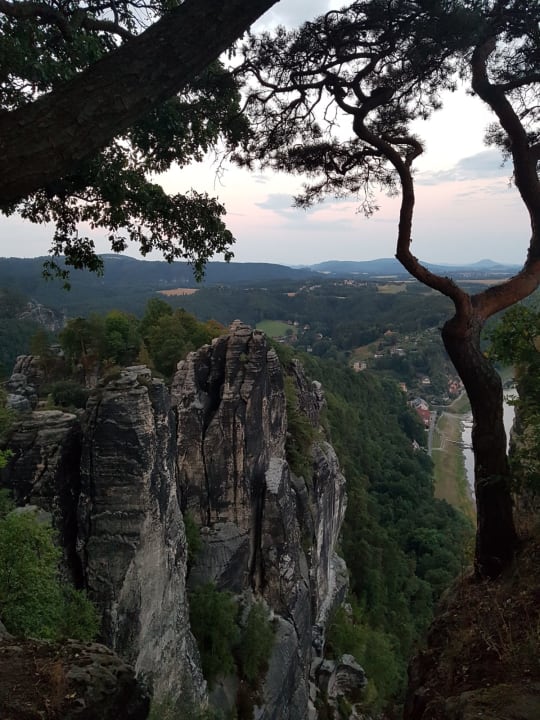 Ausblick Berghotel Bastei