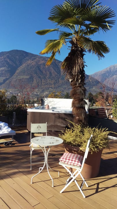 Whirlpool, aussen Hotel Ansitz Plantiz