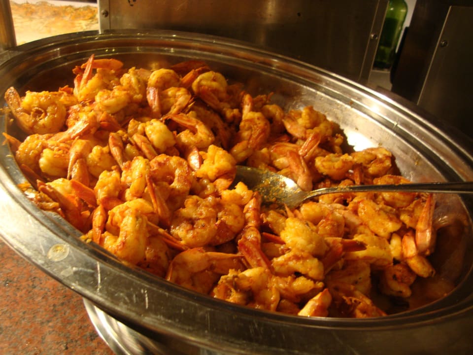 Abendessen - Garnelenpfanne Hotel Riu Palace Riviera Maya