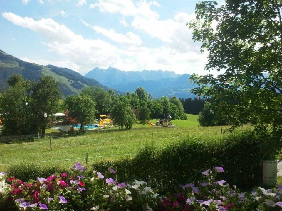 Unser Blick vom Zimmer Wohlfühlresort Peternhof