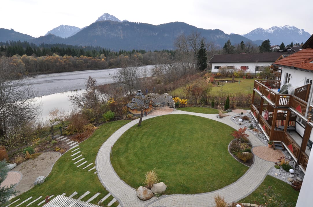 Gartenanlage Pension beim Krümmling