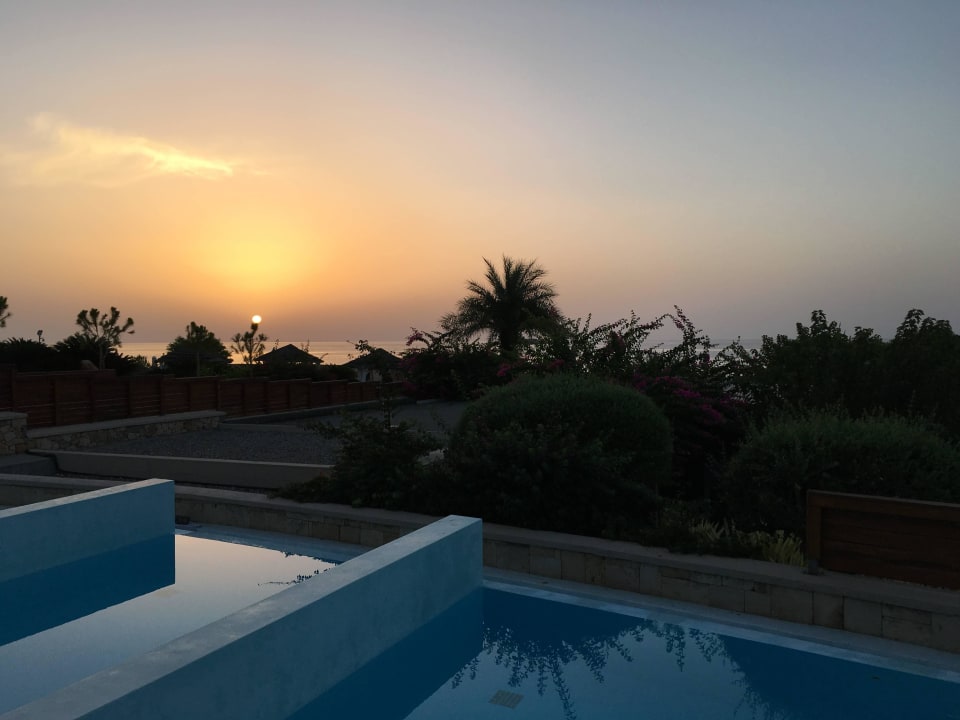 Abendstimmung von der Veranda zum Meer Aquagrand Artistic Luxury Beach Resort - Adults only