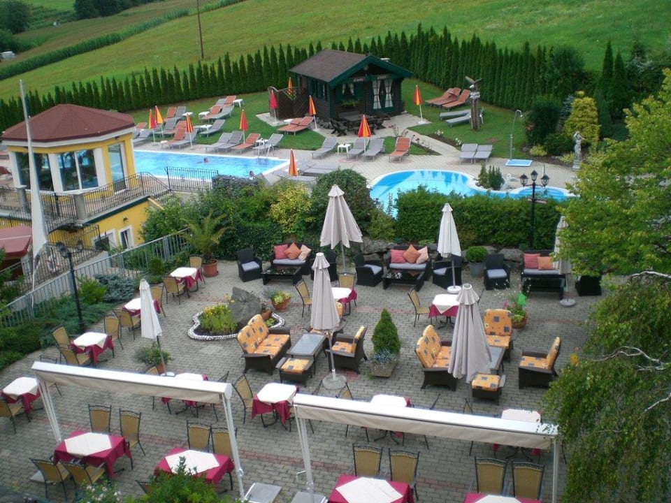 Blick aus dem Fenster Schlössl Hotel Kindl