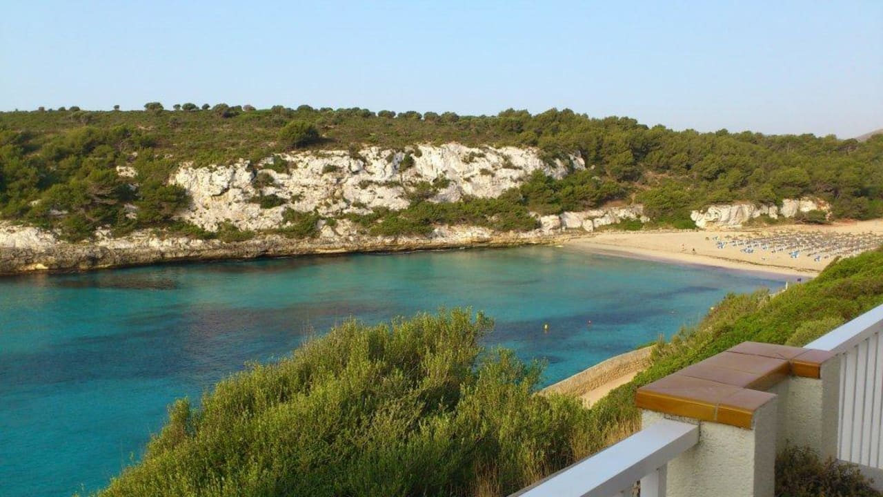 Blick von der Appartement-Terrasse blau punta reina